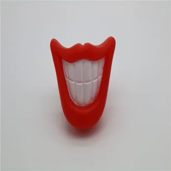

Pet Toy Sound Making Flames Lip Red Pet Toy Vinyl Lips Dog Play Supplies