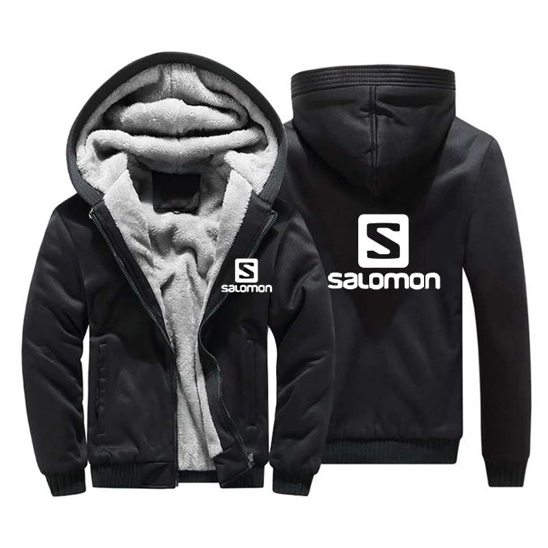 

Brand Casual Fleece Warm Hoodies Men Winter Outwear Thicken Jacket Men Slim Fit Zipper Hooded Hoody Men Streetwear M-5XL