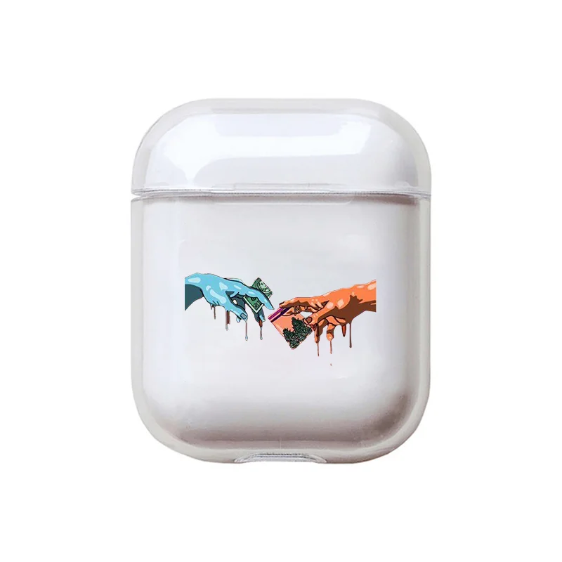 I301555 Чехол для телефона с абстрактным рисунком для Apple Airpods 2/1, чехол с милым мультяшным рисунком, мягкий чехол для наушников Airpod, чехол для air pods - Цвет: I301555