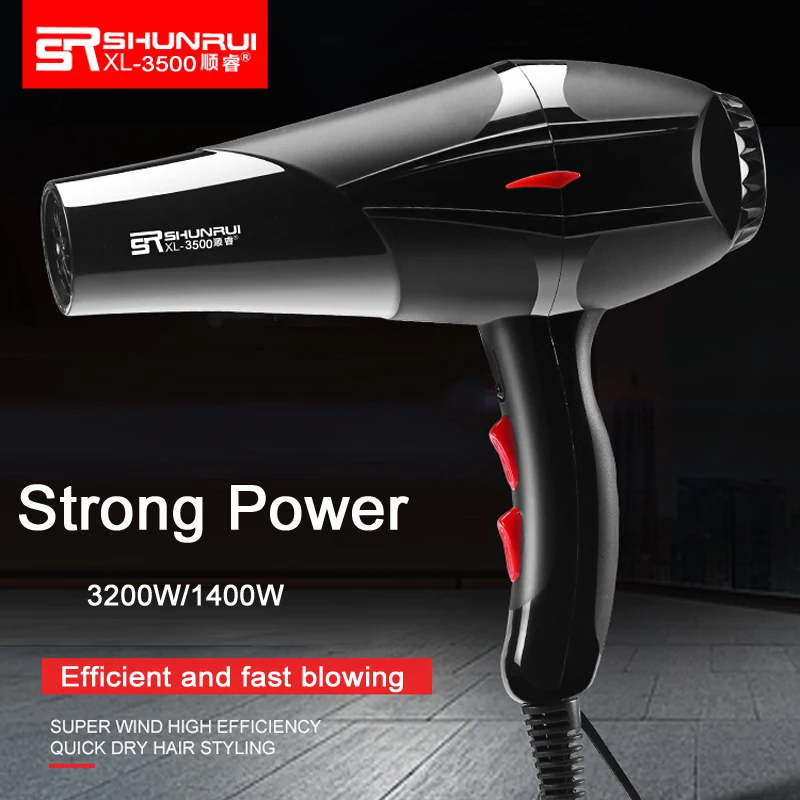 Professional Ionic Hair Dryer Hot/Cold Strong Power Blow Dryers 210v