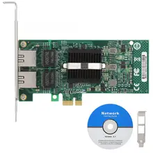 For Intel 82575EB/GB Dual Port Gigabit Network Interface Card PCI-Ex1 NIC for Desktop Network Card