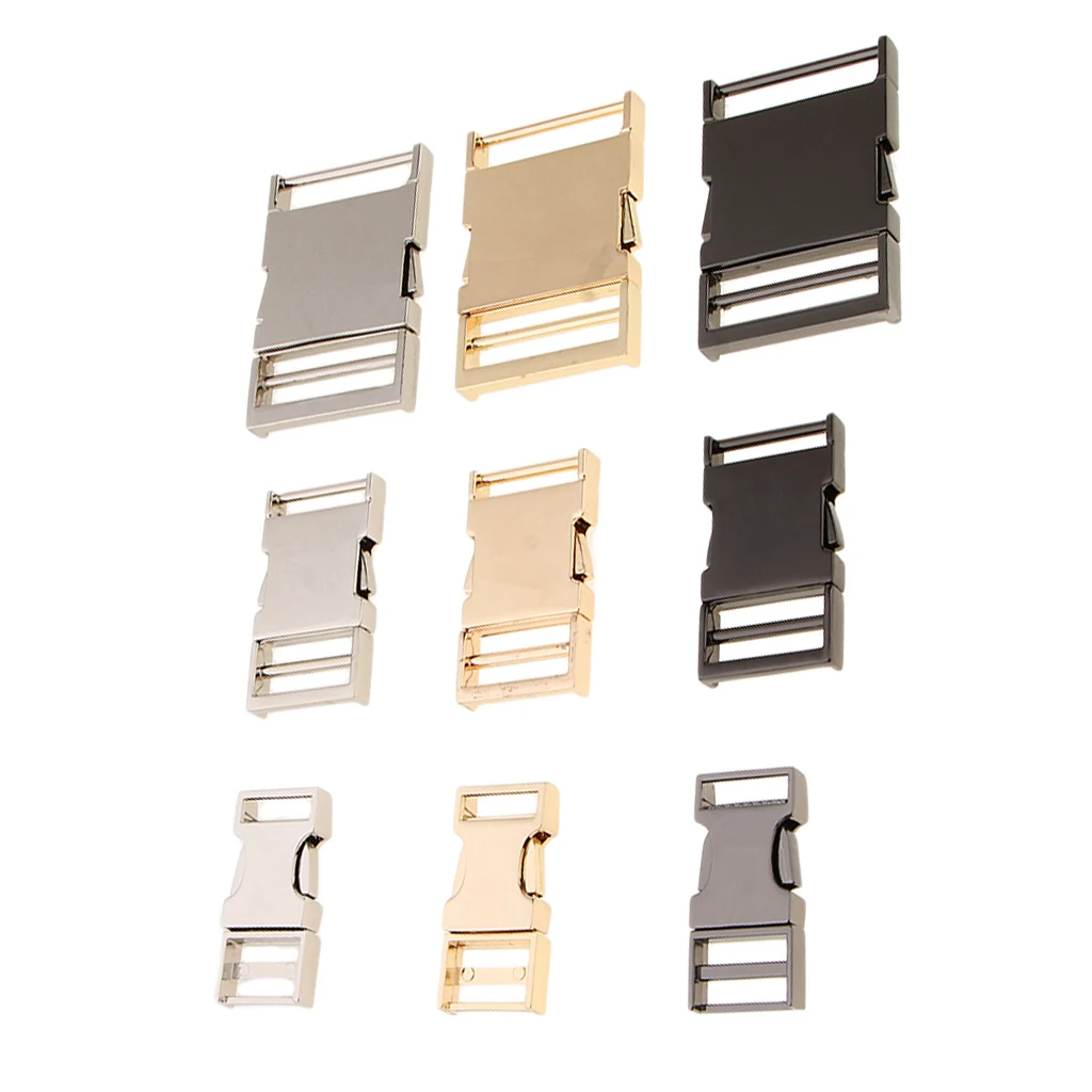 Antique Metal Bag Webbing Belt Buckle Clip Clasp Hardware DIY 19mm 25mm 38mm