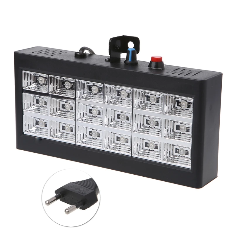 18 LED RGB Light LED Disco Projector Stage Light For DJ Club Disco KTV Stage Party Colorful Light Stage Effect Lamp EU Plug