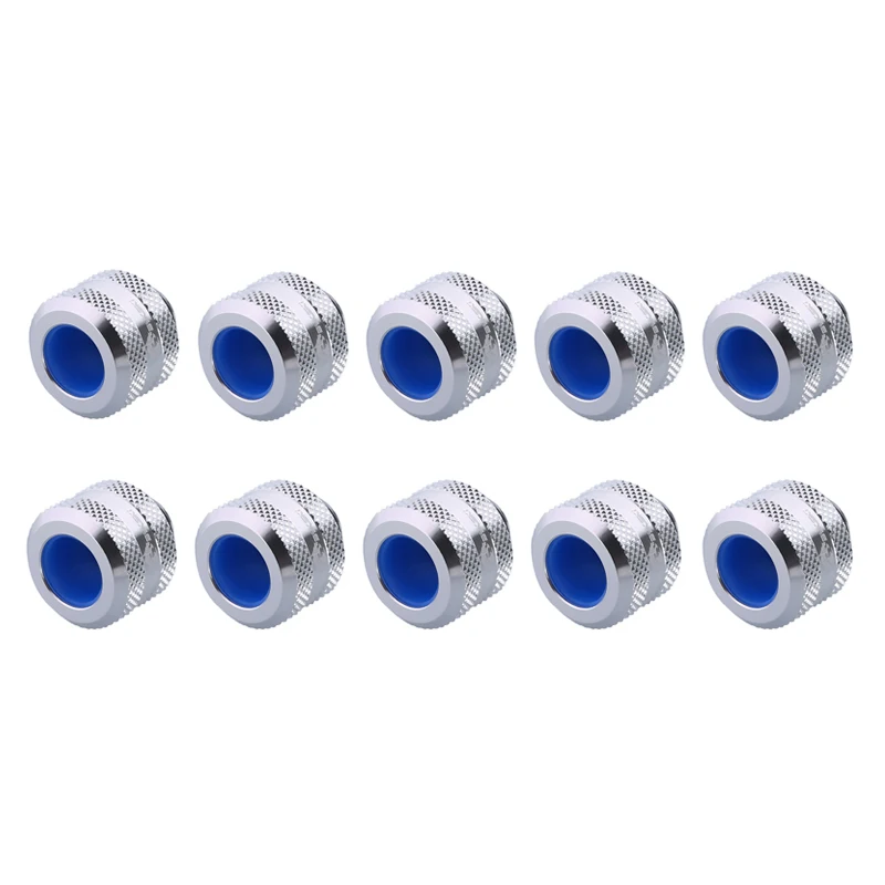 Bykski 8x12 mm Tubo Duro Acessórios de Compressão de Mão Anti Fora Preto Vermelho Branco Ouro Prata Azul g1 B-fthtj-l12 10 Peças - Imagem 2