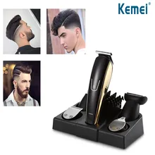 Kemei портативная перезаряжаемая электрическая машинка для стрижки волос Регулируемая Мужская Беспроводная электрическая машинка для стрижки волос F30