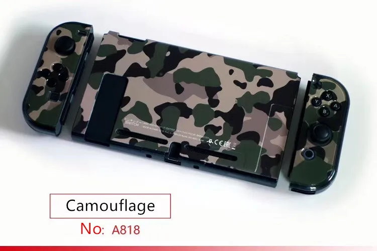 FoPcc горячий дизайн NS Красочный Узор Жесткий Кристалл Защитный чехол для nintendo Switch - Цвет: A818--Camouflage