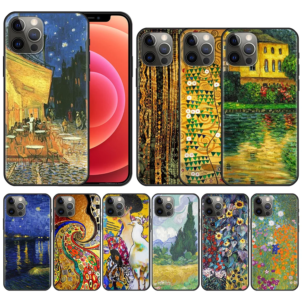 Черный чехол для iPhone 11 13 12 Pro Max XS XR X 8 7 6s 6 Plus 5 блестящий силиконовый бампер чехлы