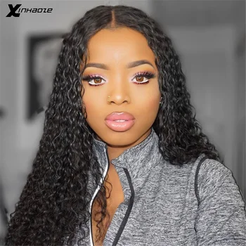 

XINHAOZE Brazilian Full Lace Human Hair Wigs With Baby Hair Deep Wave Bleacked Knots For Women