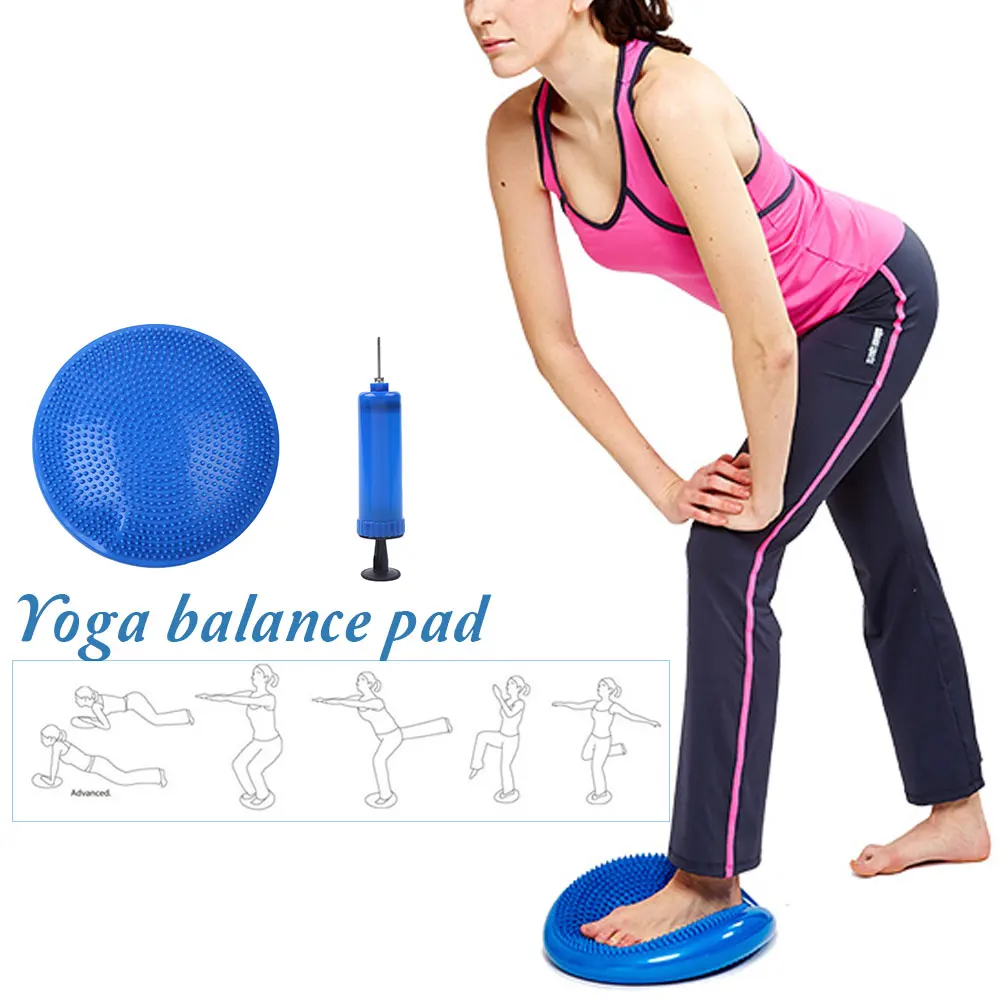 Доска для йоги, эластичная Подушка, защищающая надувной мат, мат для баланса, коврики для упражнений, спорт и стабильность на открытом воздухе