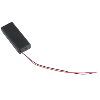

5 PCS Black Shell 2 x 1.5V AAA Battery Holder Case Container Cell Box