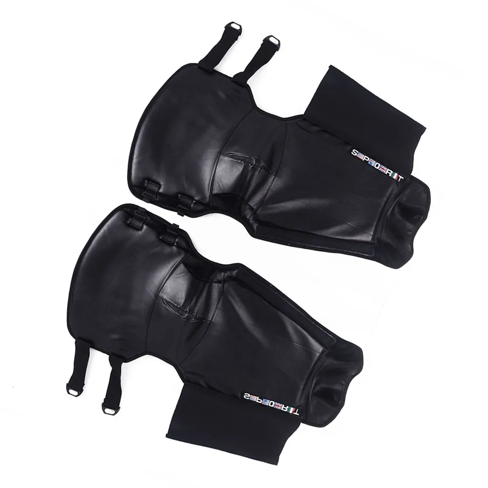 Черные леггинсы для мотогонок унисекс теплые гетры защита лыжных гонок AU |