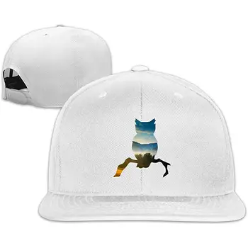 

Unisex Snapback Hat Owl Landscape Adjustable Baseball Cap