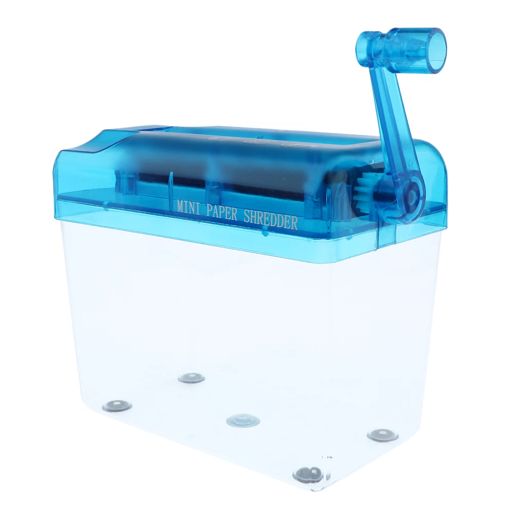 Portable Hand Shredder Office Mini Manual Paper Cut for A6, Folded A4 Portrait, Capacity Straight Cut