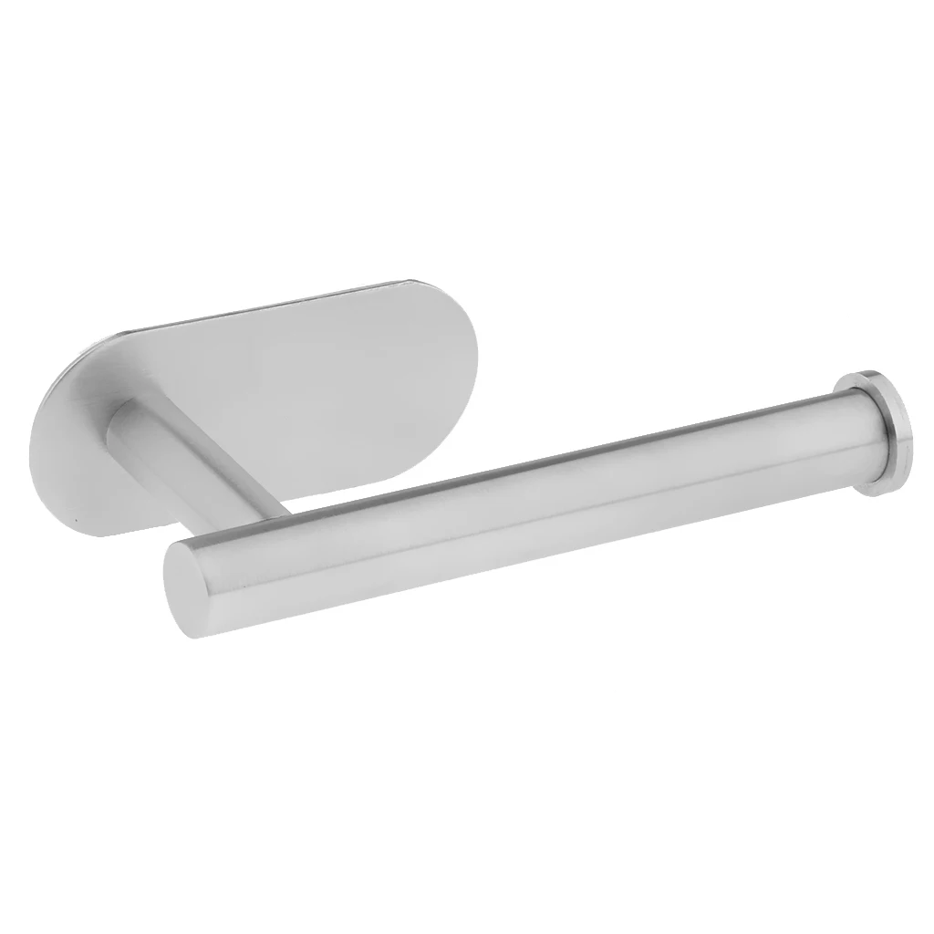 Modern Style Toilet Paper Holder Tissue Paper Roll Holder Towel Racks Towel Tissue Rack Hardware for Bathroom (Silver) 