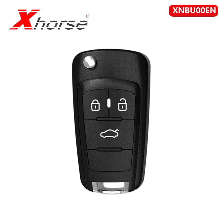 

Xhorse XNBU00EN Wireless Universal Remote Key for Buick Style Flip 3 Buttons Remotes for VVDI Key Tool 10pcs/lot