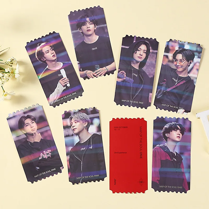 KPOP South Korean Groups Bangtan Boys Map of The Soul One DVD Mini Photocard Ticket Card Memebers Lomo Poster Premium Photo | Дом и сад