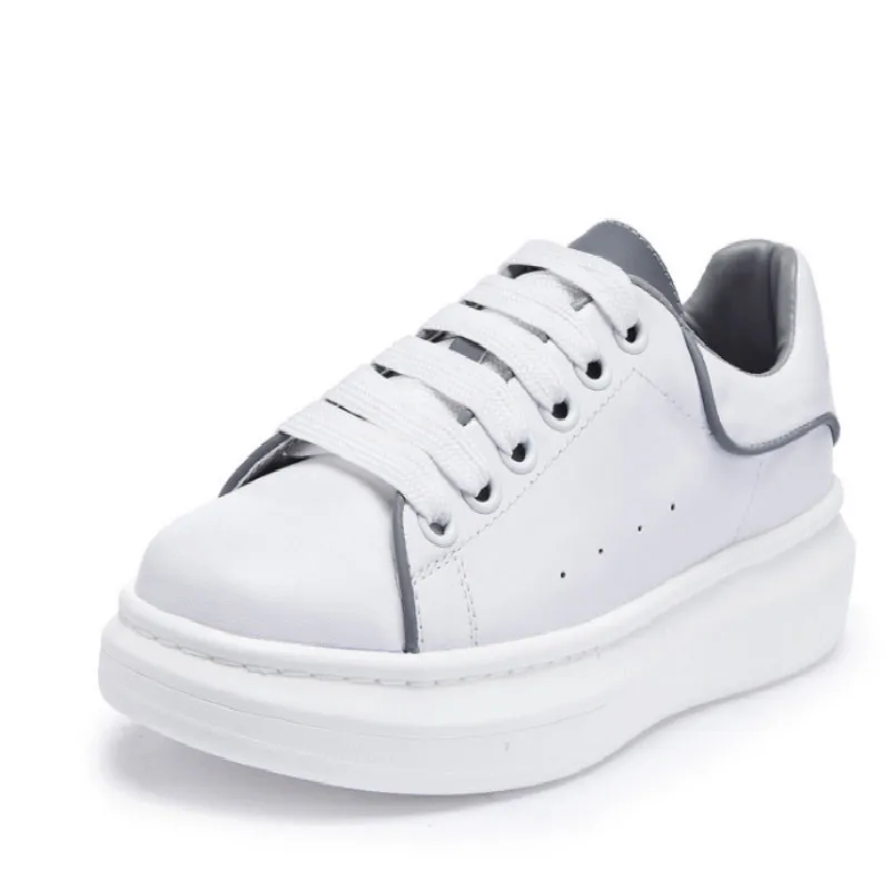 Kopen Nieuwe Liefhebbers Platform Sneakers Wit Schoenen Hoge Kwaliteit Vrouwen Skateboarden Schoenen Mcqueens Schoenen Lopen Zapatos De Hombre
