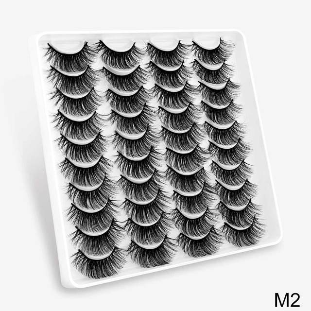 Pairs Faux Mink Lashes False Eyelashes Natural Fake Lashes Book 3D Lash Wispy Dramatic Eyelash Vendor Faux Cils Makeup