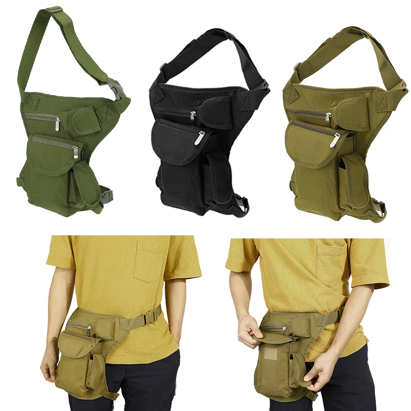 

Multifunctional Outdoor Waist Bag Military Tactical Drop Hiking Hunting Motorcycle Hunting Tool Leg Bag Waist Pack Sports Bag