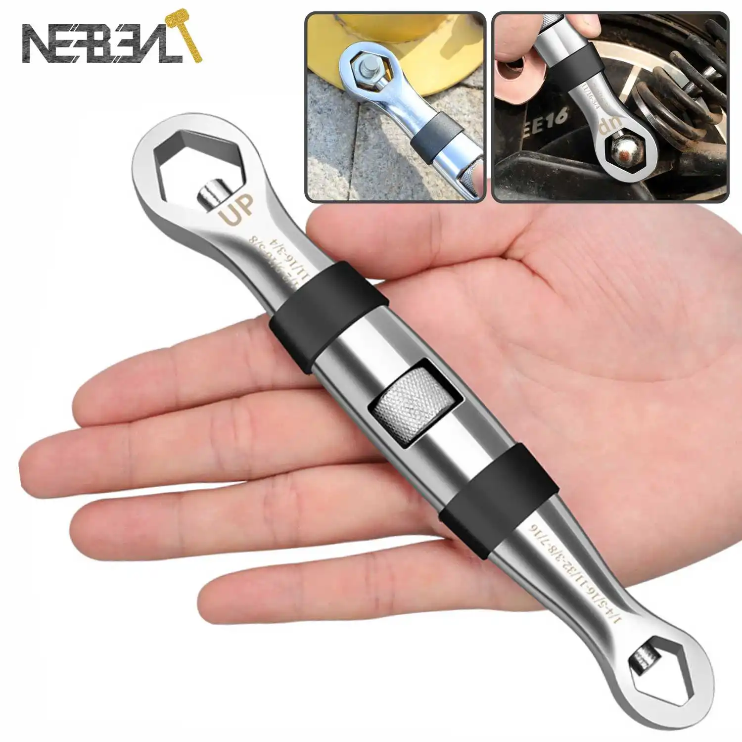 

23 In 1 Adjustable Wrench Universal Key Set CR-V Multitools Multifunctional Flexible Type Wrench 7-19mm For Car Repair