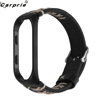 

CARPRIE Vintage Smart watch Replacement Rope Weaved Silicone Wristband Strap +Metal Case Cover For Xiaomi Mi Band 4 907