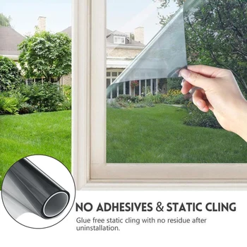

Window Reflection Cover One-way Perspective Glass Film Heat Insulation Anti-UV Window Film Sticker FAS6