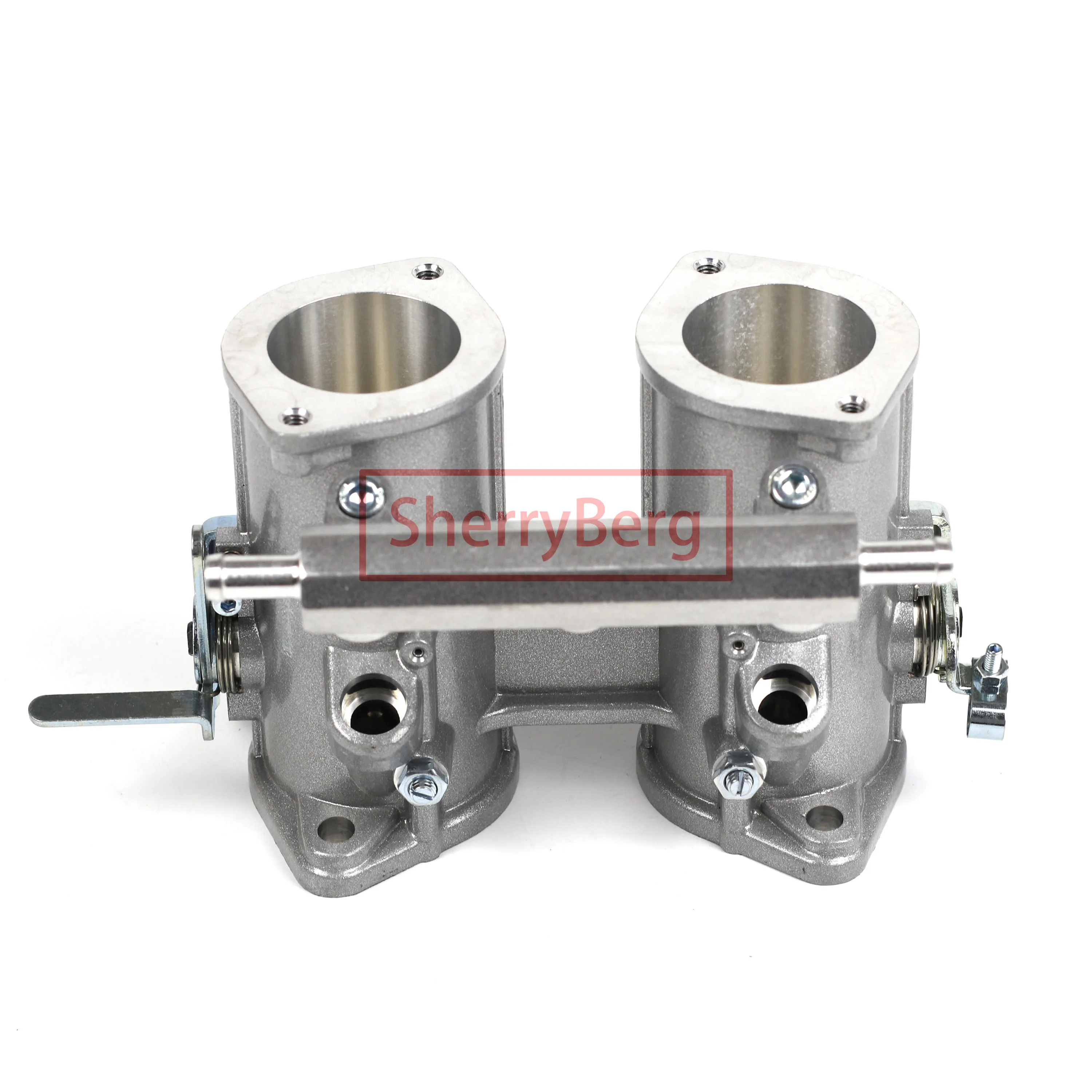 42Dcoe 42 Dcoe 42mm EMPI Twin 42mm Throttle Bodies+ Linkage+TPS + Air Horns for Weber/Dellorto/Solex DCOE/DHLA Carb