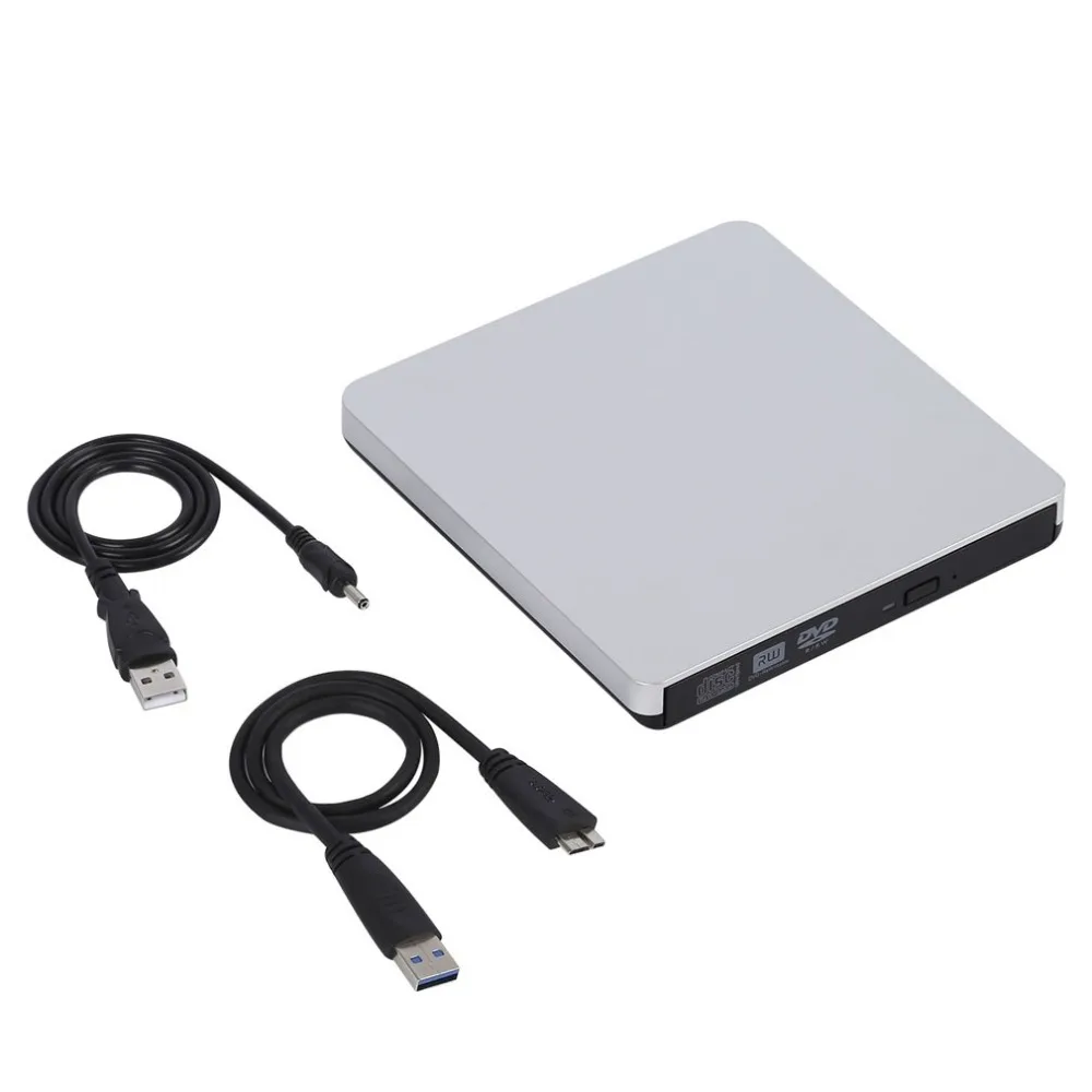Практичный внешний корпус для жесткого диска USB3.0 Портативный внешний интерфейс жесткий нечетный жесткий диск HDD коробка SATA диск Серебро