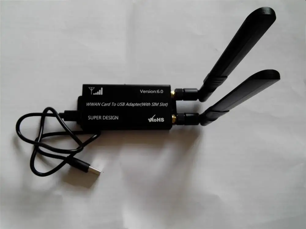 4G LTE Dongle Equipped with Industrial Mini PCIe to USB Adapter W/SIM