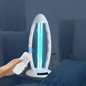 

Remote Control Ultraviolet Dual Tube Ultraviolet Light Lamp Timing Table Light For Home Hospital