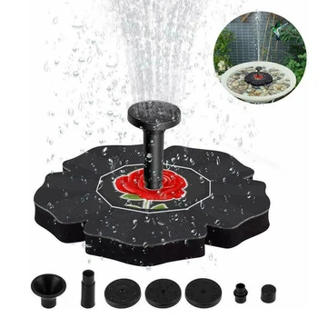 

Garden Rose Solar Fountain Floating Garden Water Fountain Pool Pond Decoration Solar Powered Fountain Water Pump