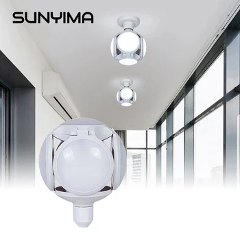 

SUNYIMA LED bulb E27 30W Super bright LED folding bulb LED lamp Bombilla Spotlight Lampada LED light football UFO lamp for home