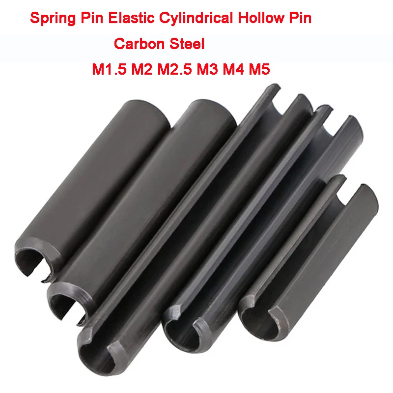 Metric GB879 Carbon Steel Spring Pin Elastic Cylindrical Hollow Pin