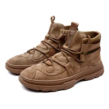 Новинка; Мужская обувь из кашемира; вязаные повседневные Ботинки martin с высоким берцем; ботильоны; Tenis Masculino botas hombre