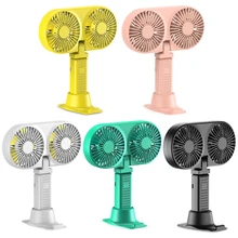 

Rechargeable Handheld Air Conditioner Desktop Stand Fan 3 Gears Adjustable with Power Bank Function