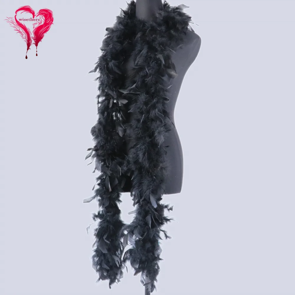 Turkey Feather Boa Party Clothing Fluffy Feather Shawl Dyed Colored for Wedding Carnival Dress Decorative 60 Grams/1 Pcs