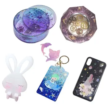 

1 Set Clear Resin Epoxy High Adhesive 3:1 AB Crystal Glue Resin Jewelry Making 24BC