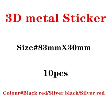 

10pcs New Metal Auto car BLACK RED badge for Audi S line Sline A4 S4 RS4 A6 TT A3 Emblem Badge Sticker