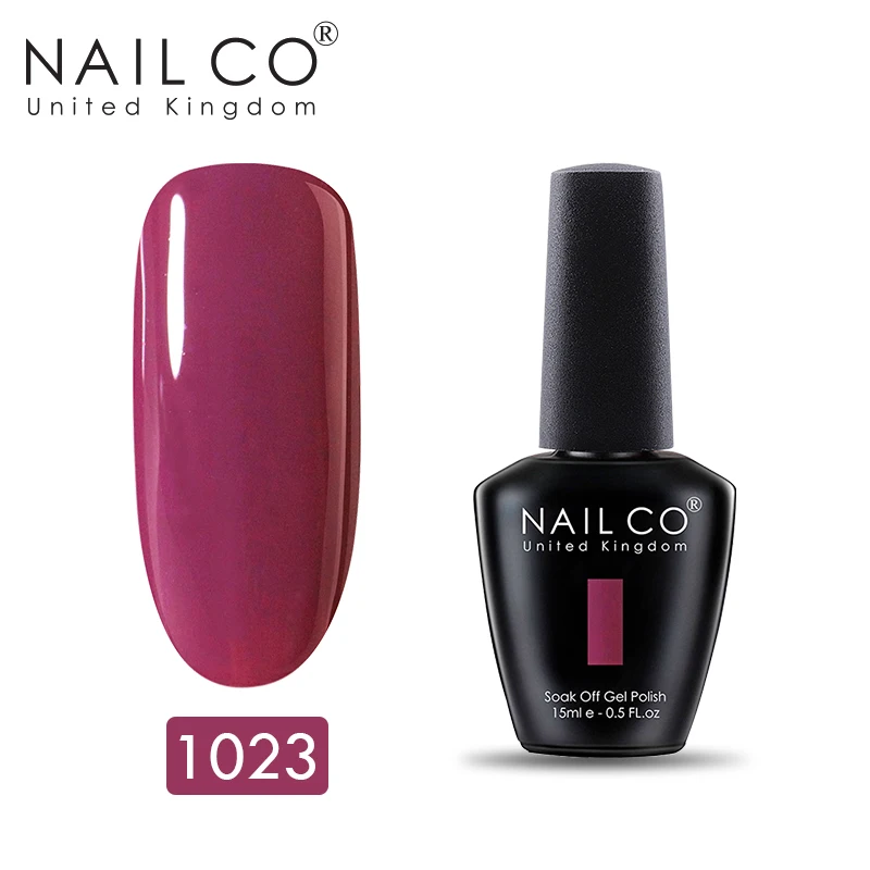 NAILCO Зимние цвета 15 мл УФ-гель для ногтей Топ УФ светодиодный гель Декоративный Лак для ногтей Гибридный lakiery hybrydowe замочить гель лак для ногтей - Цвет: 1023