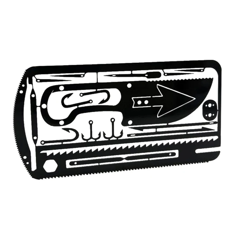 

Multifunction Fishing Gear Hook Card Multi-Tools Outdoor Camping Equipment Survival Tools Hunting Emergency Survival EDC Kit 1