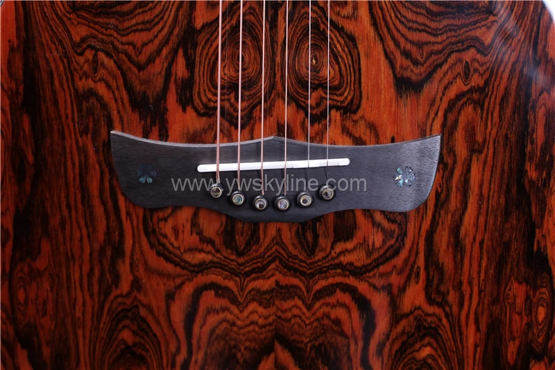 ST. PAUL SCG-60C 4" твердая Золотая сандаловая Акустическая гитара, акустическая электрогитара