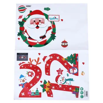 

1Pc Fashionable Creative Christmas Window Stickers Glass Sticker Static Sticker Office Sticker for Christmas Party Hotel Home