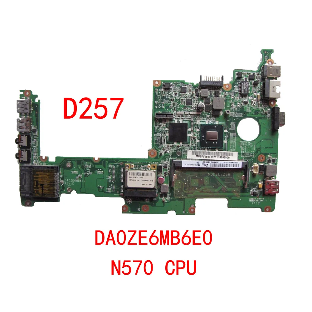 Материнская плата для ноутбука Acer D257 MBSFV06002 MB.SFV06.002 DA0ZE6MB6E0 материнская N570 CPU DDR3 100%