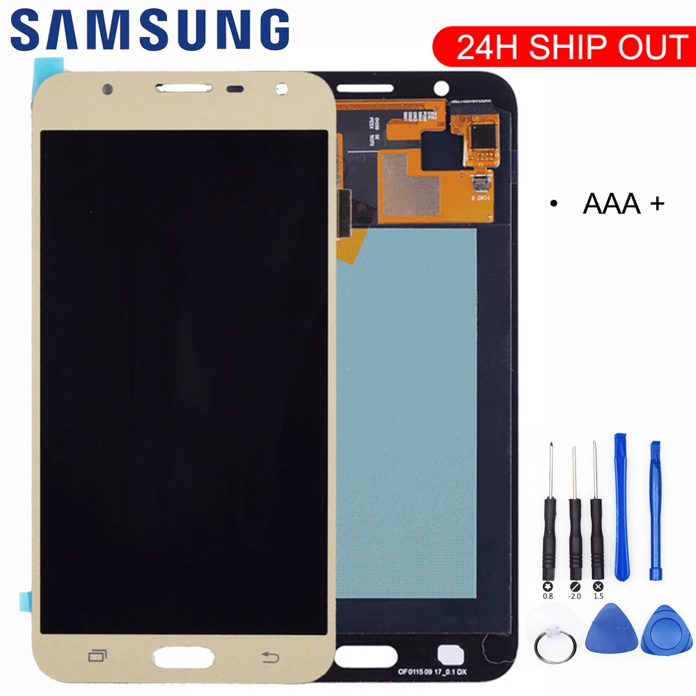 Сменный сенсорный ЖК-экран для Samsung Galaxy J7 neo J701 J701F J701M J701MT AMOLED | Мобильные телефоны