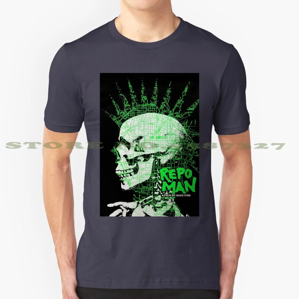 Repo Man 1984 movie t-shirt Black Unisex Cotton Vintage size S to 3XL 