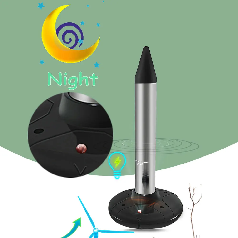 1.2V 800MAH Ultrasonic Snake Repeller 400-1000（HZ) Garden Insect Outdoor Rodent Control Solar Power Repeller Electronic Animal