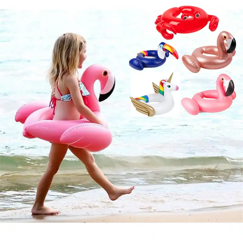 inflatable flamingo ring