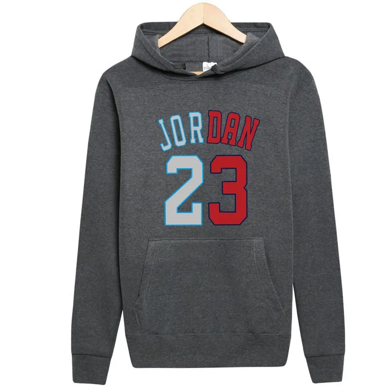 dark gary 025 Хит, новинка JORDAN 23, толстовка с буквенным принтом, мужские толстовки, модная одноцветная толстовка с капюшоном, мужской пуловер, мужские спортивные костюмы, Мужское пальто - Цвет: dark gary 025