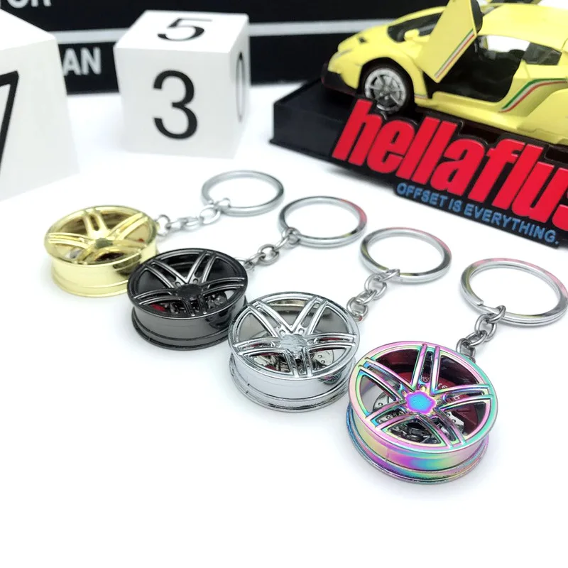 Hellaflush стиль AMG обод брелок ступица колеса автомобиля тормозной диск брелок JDM декоративная модификация для Mercedes авто аксессуары