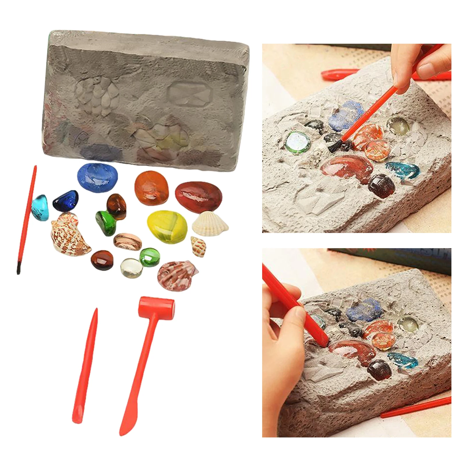 

Precious Stones Excavation Archeology Kit Up Fossils Treasure